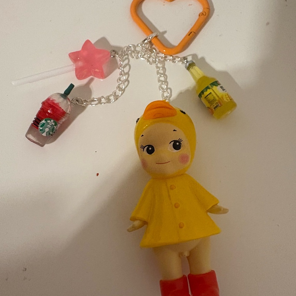 Charming Yellow Duck Keychain with Red Boots